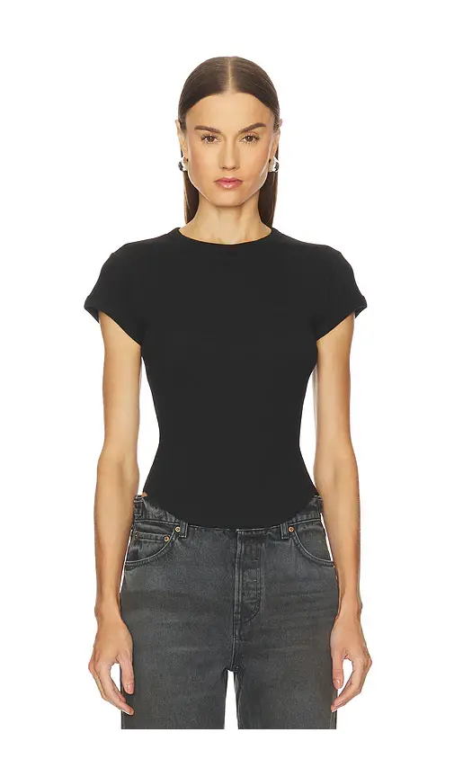 GRLFRND Scoop Hem Baby Tee | Image 1 GRLFRND Scoop Hem Baby Tee | Image 1