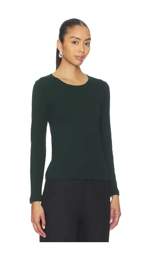 LESET Pointelle Slim Fit Long Sleeve | Thumbnail 2