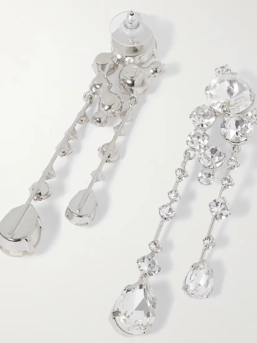 Jennifer Behr Jayleen Silver-plated Crystal Earrings | Thumbnail 3 Jennifer Behr Jayleen Silver-plated Crystal Earrings | Thumbnail 3