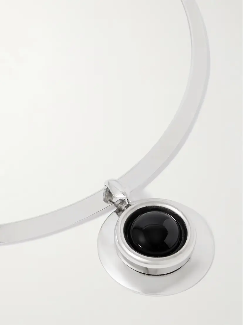Jennifer Behr Alva Silver-plated Onyx Choker | Thumbnail 4 Jennifer Behr Alva Silver-plated Onyx Choker | Thumbnail 4