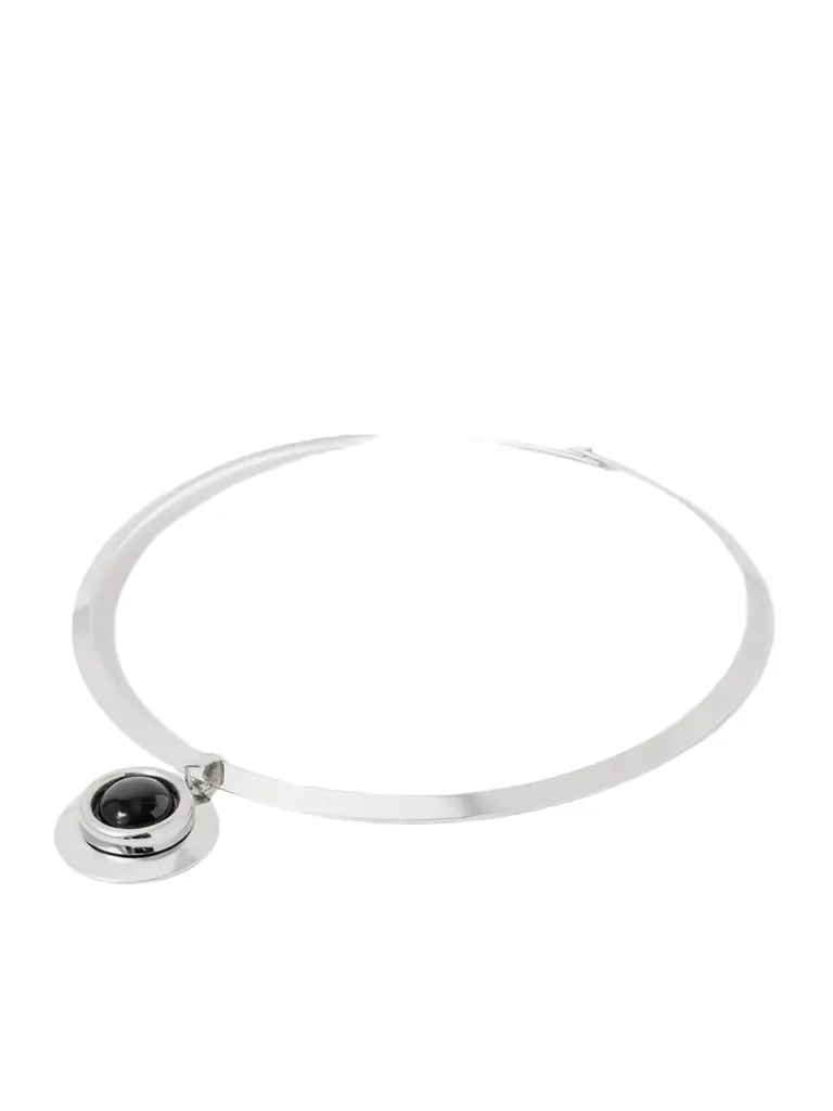 Alva Silver-plated Onyx Choker Alva Silver-plated Onyx Choker