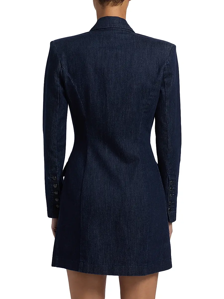 L'Agence Women's Kylan Denim Blazer Minidress | Thumbnail 5
