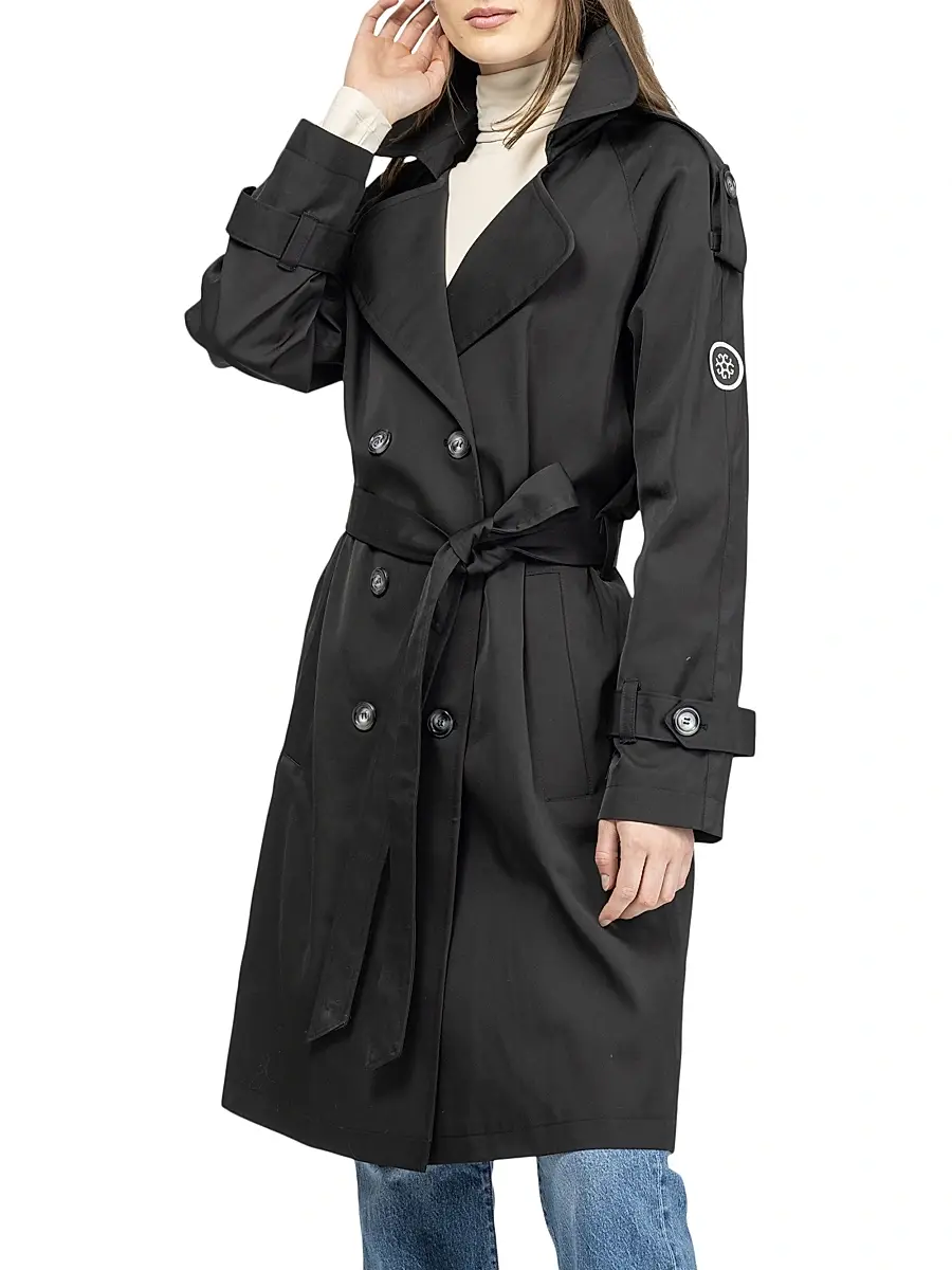 Gorski Women's Lightweight Belted Trench Coat | Thumbnail 3