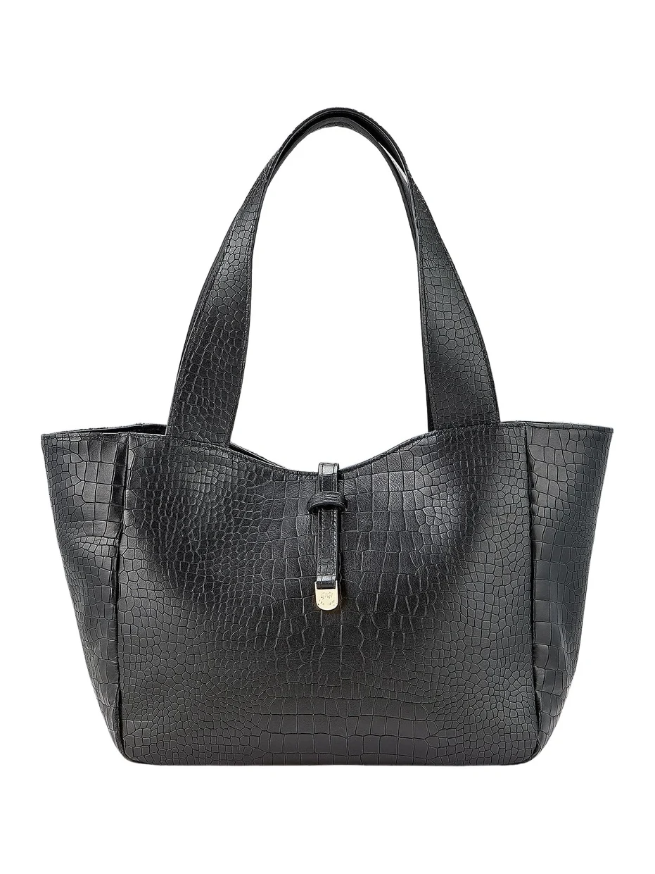 GiGi New York Women's Mercer Croc-Embossed Leather Tote Bag