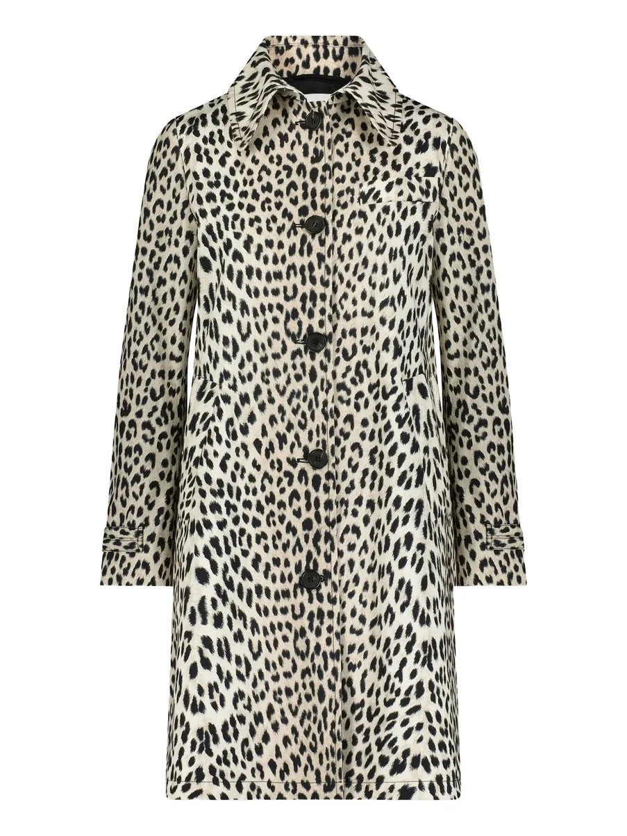 CALLAS MILANO Women's Alaine Animal Print Car Coat