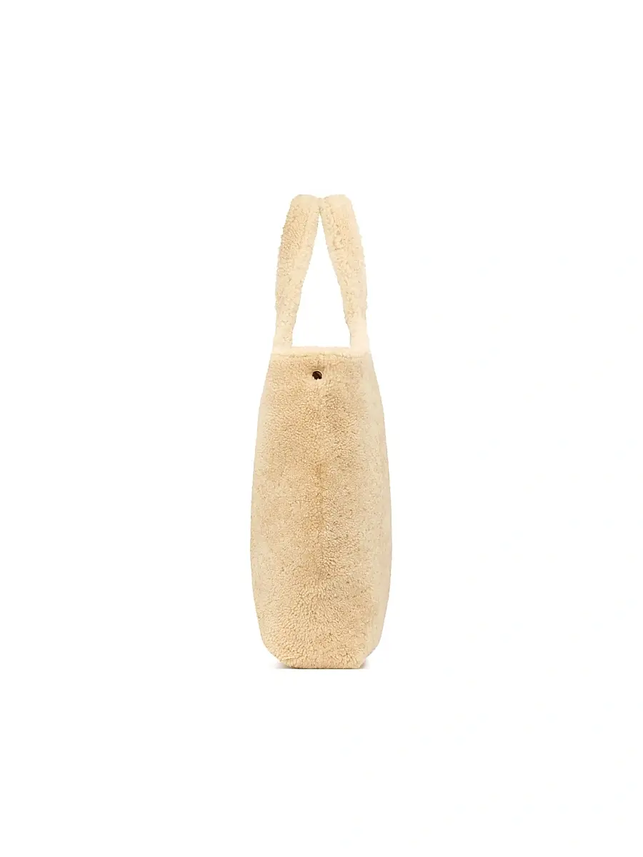 Saint Laurent Women's Icare Tote Bag in Shearling - Naturale | Thumbnail 5 Saint Laurent Women's Icare Tote Bag in Shearling - Naturale | Thumbnail 5