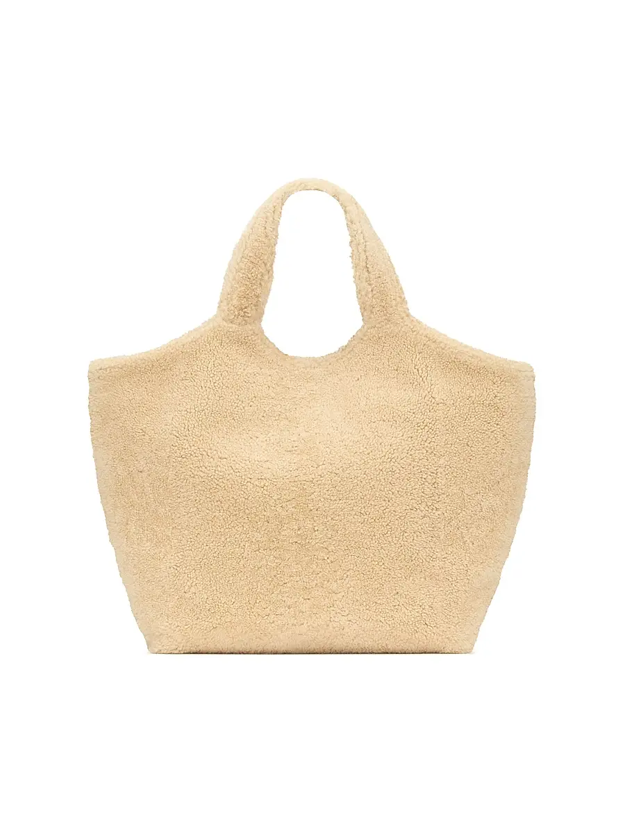 Saint Laurent Women's Icare Tote Bag in Shearling - Naturale | Thumbnail 6 Saint Laurent Women's Icare Tote Bag in Shearling - Naturale | Thumbnail 6