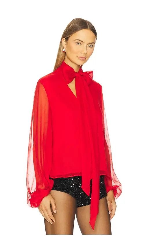 Bardot Solace Tie Front Blouse | Thumbnail 2 Bardot Solace Tie Front Blouse | Thumbnail 2