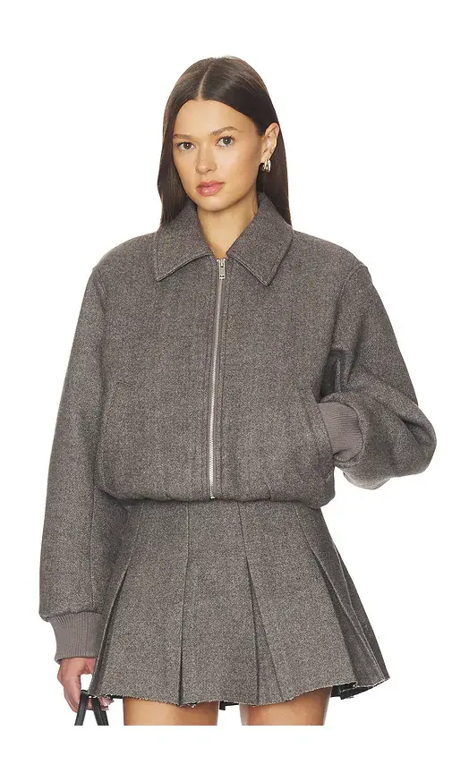 NICHOLAS Frida Bomber Wool Blend Jacket | Image 1 NICHOLAS Frida Bomber Wool Blend Jacket | Image 1