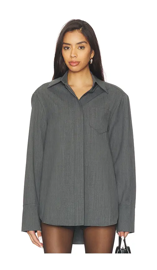 Courtney Zheng Washable Wool Shirt | Thumbnail 2