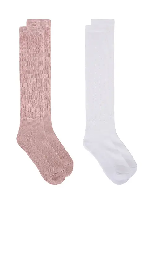 WellBeing + BeingWell WellBeing + BeingWell Scrunch Sock 2 Pack