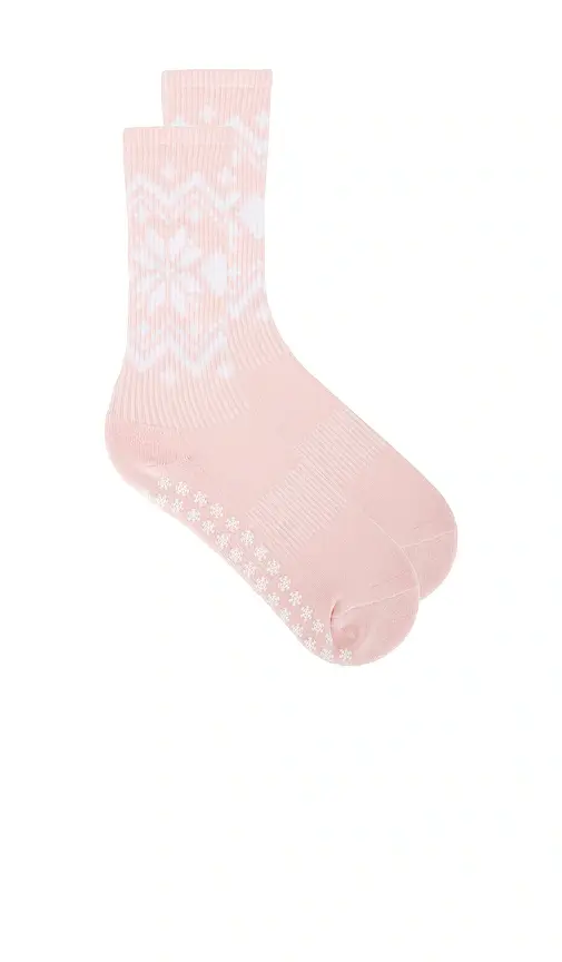 WellBeing + BeingWell WellBeing + BeingWell Fair Isle Grip Sock | Image 1 WellBeing + BeingWell WellBeing + BeingWell Fair Isle Grip Sock | Image 1