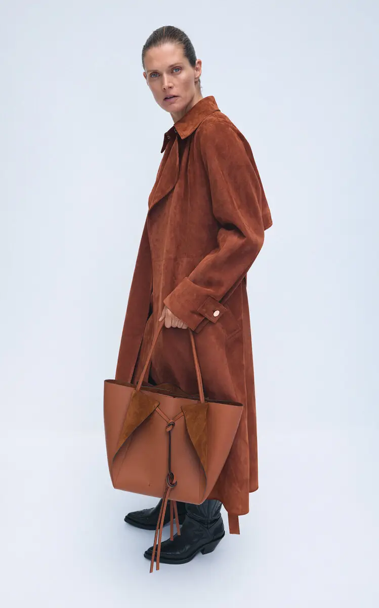 Gabriela Hearst Idalia Belted Suede Midi Wrap Skirt | Thumbnail 5 Gabriela Hearst Idalia Belted Suede Midi Wrap Skirt | Thumbnail 5