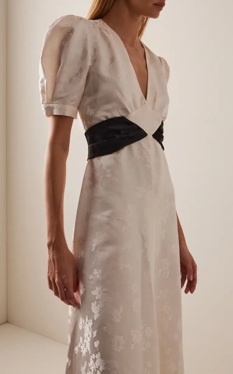 Gabriela Hearst Larkin Silk Jacquard Maxi Dress | Thumbnail 3 Gabriela Hearst Larkin Silk Jacquard Maxi Dress | Thumbnail 3