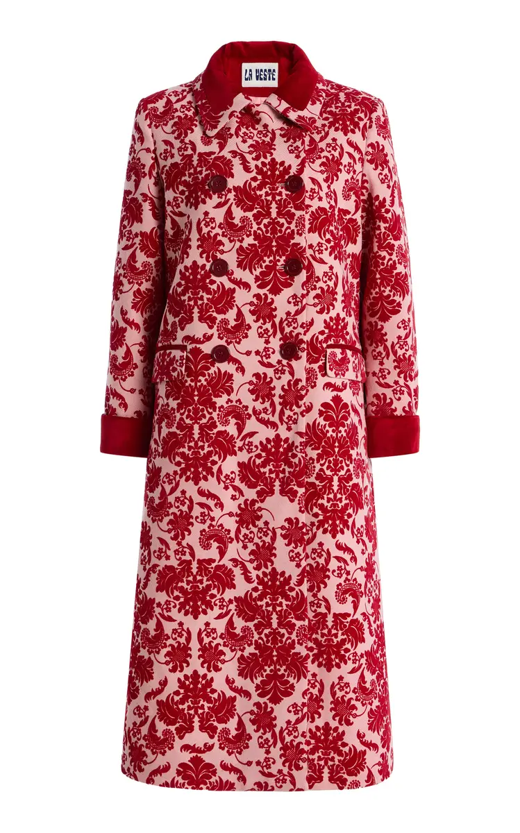 LA VESTE Miranda Flocked Wool Coat | Image 1 LA VESTE Miranda Flocked Wool Coat | Image 1