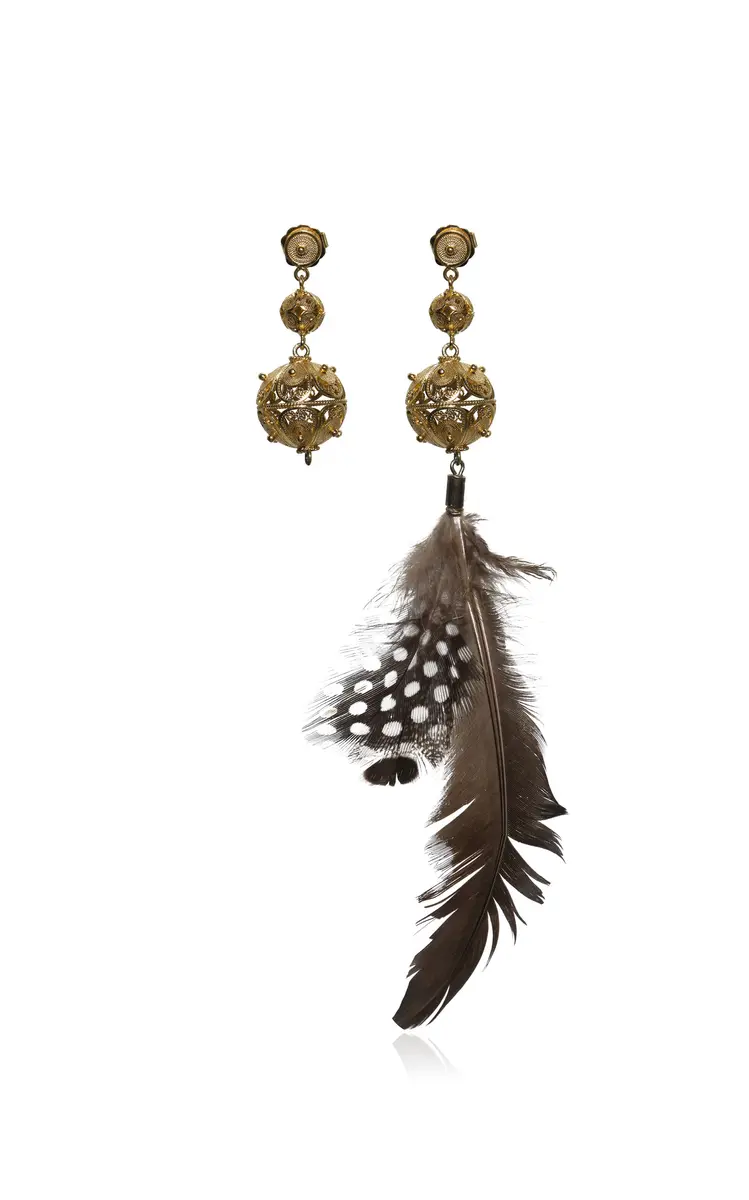 Johanna Ortiz Moonlit Rhythm Asymmetric Earrings