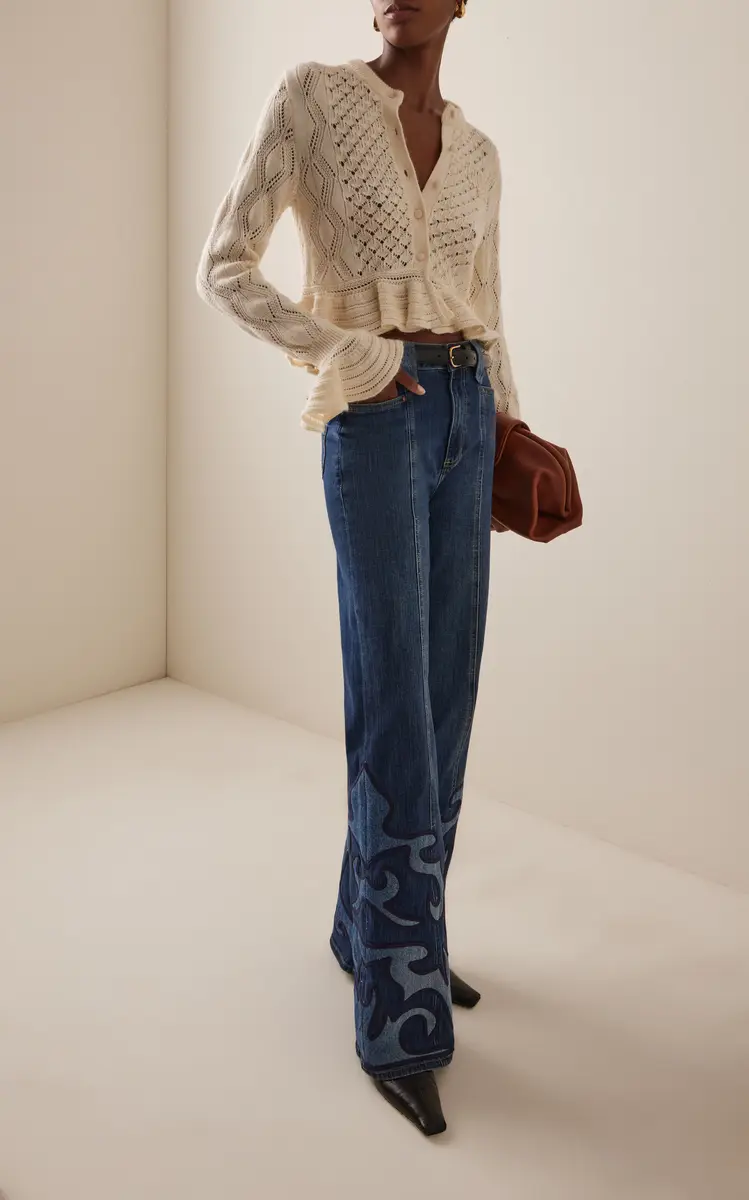 Johanna Ortiz Edge Stitch Stretch High-Rise Flared Jeans | Thumbnail 2 Johanna Ortiz Edge Stitch Stretch High-Rise Flared Jeans | Thumbnail 2