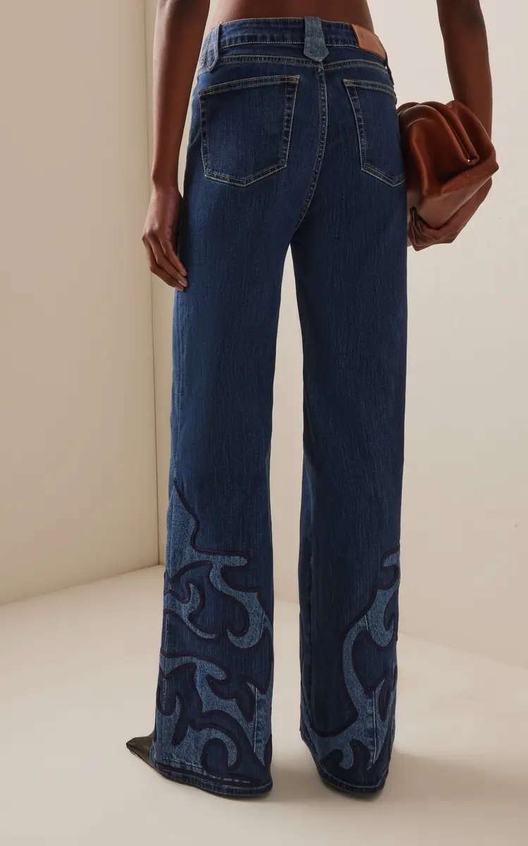 Johanna Ortiz Edge Stitch Stretch High-Rise Flared Jeans | Thumbnail 4 Johanna Ortiz Edge Stitch Stretch High-Rise Flared Jeans | Thumbnail 4