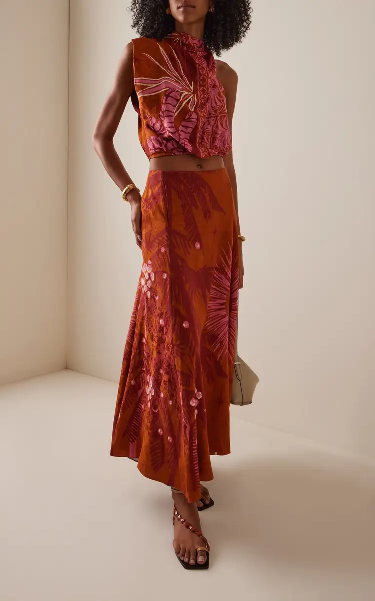 Johanna Ortiz Natural Harbor Jacquard Top | Thumbnail 3 Johanna Ortiz Natural Harbor Jacquard Top | Thumbnail 3