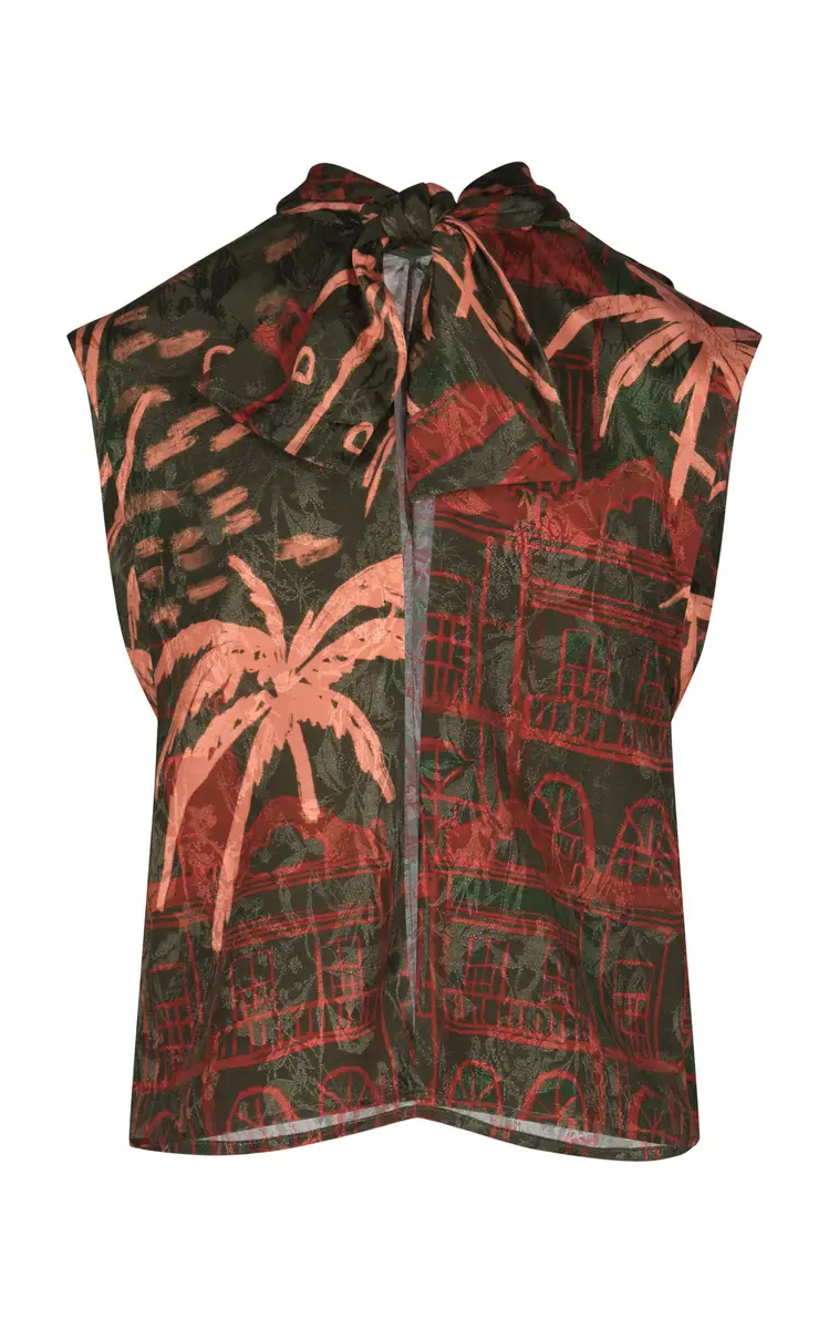 Johanna Ortiz Mystic Shore Satin-Jacquard Top | Thumbnail 6 Johanna Ortiz Mystic Shore Satin-Jacquard Top | Thumbnail 6