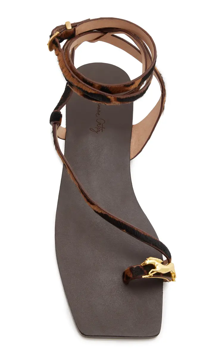 Johanna Ortiz Glow In Motion Leather Sandals | Thumbnail 4 Johanna Ortiz Glow In Motion Leather Sandals | Thumbnail 4