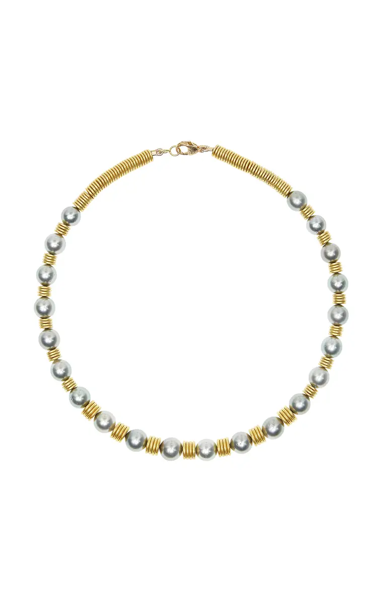Sylva & Cie South Seas Pearls And Yellow Gold Rondelle Necklace | Image 1 Sylva & Cie South Seas Pearls And Yellow Gold Rondelle Necklace | Image 1