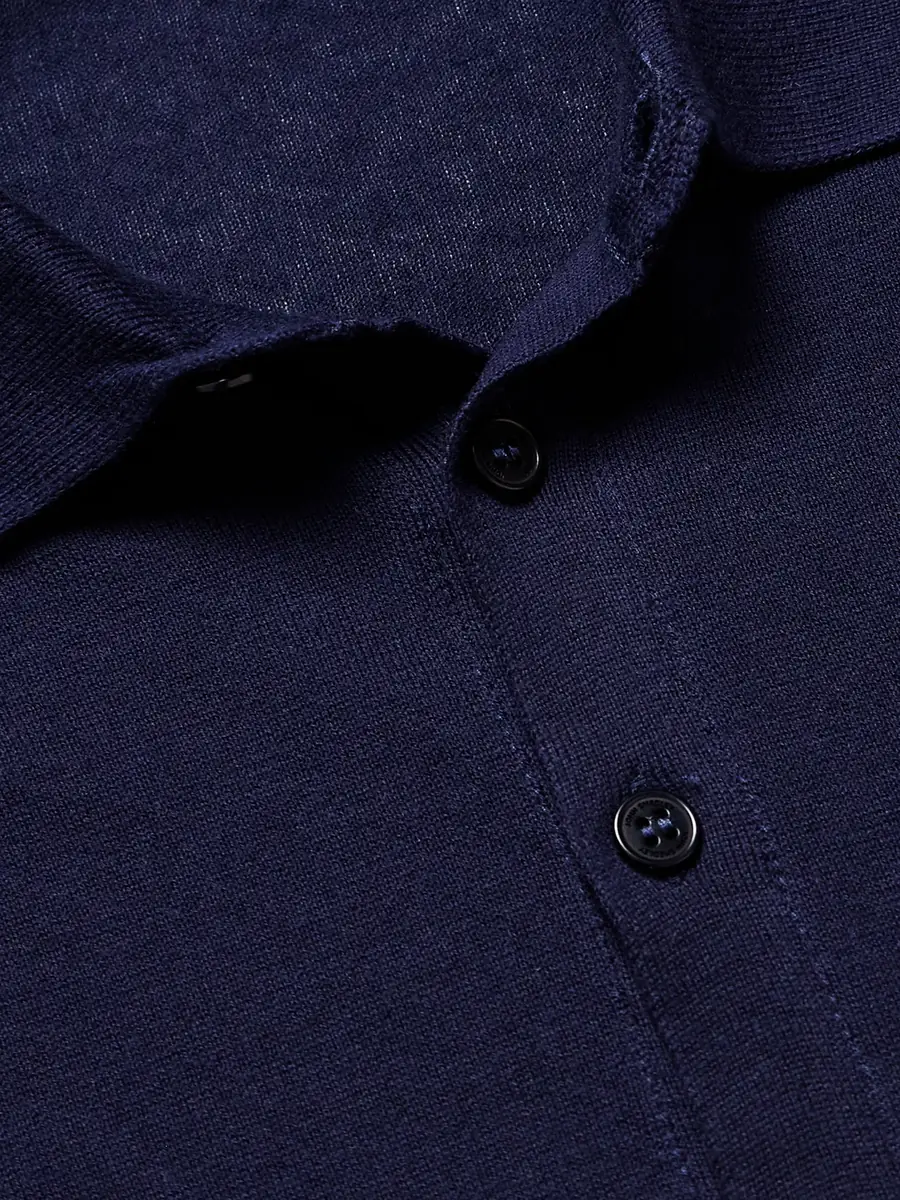 John Smedley Cotton and Cashmere-Blend Polo Shirt - Men | Thumbnail 5 John Smedley Cotton and Cashmere-Blend Polo Shirt - Men | Thumbnail 5