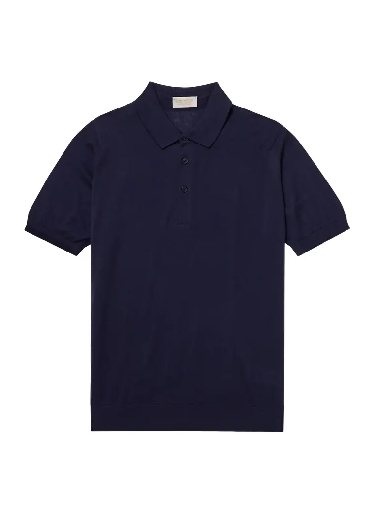 John Smedley Cotton and Cashmere-Blend Polo Shirt - Men | Image 1 John Smedley Cotton and Cashmere-Blend Polo Shirt - Men | Image 1