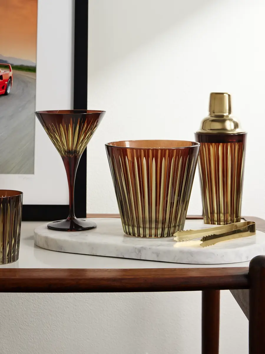 L'Objet Prism Glass and Gold-Tone Ice Bucket - Men | Thumbnail 2 L'Objet Prism Glass and Gold-Tone Ice Bucket - Men | Thumbnail 2