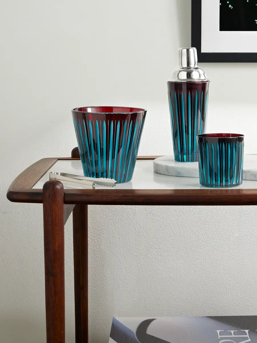 L'Objet Prism Glass and Silver-Tone Ice Bucket - Men | Thumbnail 2 L'Objet Prism Glass and Silver-Tone Ice Bucket - Men | Thumbnail 2