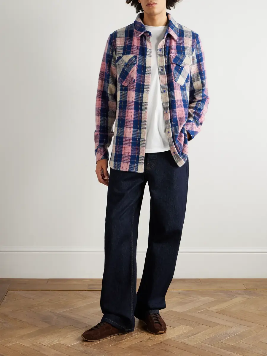 God’s True Cashmere Checked Cashmere Shirt - Men | Thumbnail 2 God’s True Cashmere Checked Cashmere Shirt - Men | Thumbnail 2