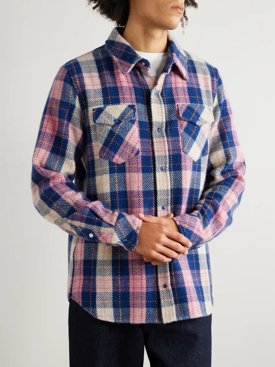 God’s True Cashmere Checked Cashmere Shirt - Men | Thumbnail 3 God’s True Cashmere Checked Cashmere Shirt - Men | Thumbnail 3