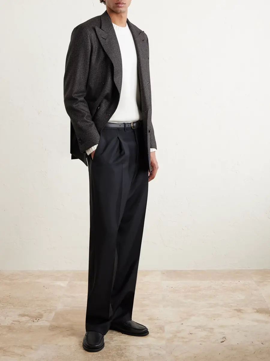 Saman Amel Amo Straight-Leg Wool and Mohair-Blend Suit Trousers - Men | Thumbnail 2 Saman Amel Amo Straight-Leg Wool and Mohair-Blend Suit Trousers - Men | Thumbnail 2