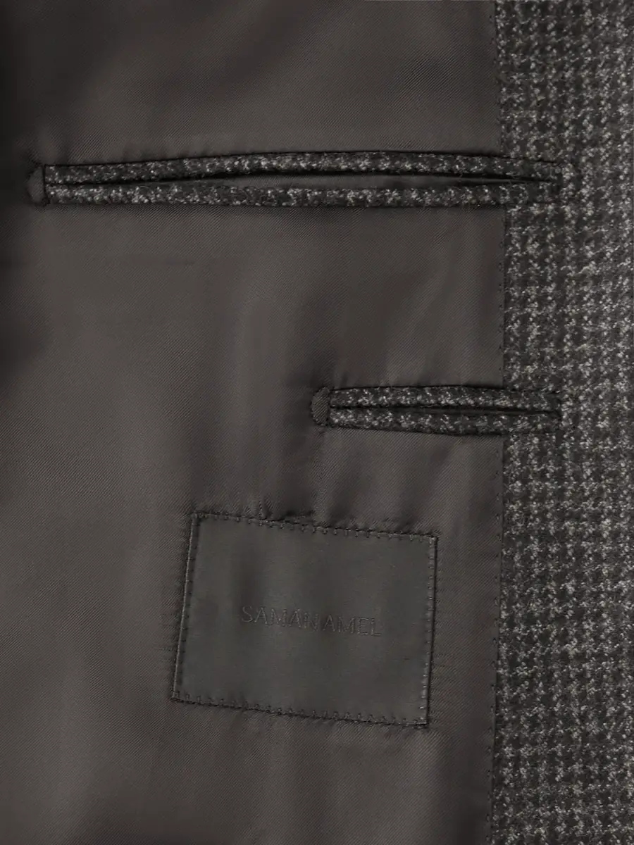 Saman Amel Double-Breasted Houndstooth Wool Suit Jacket - Men | Thumbnail 6