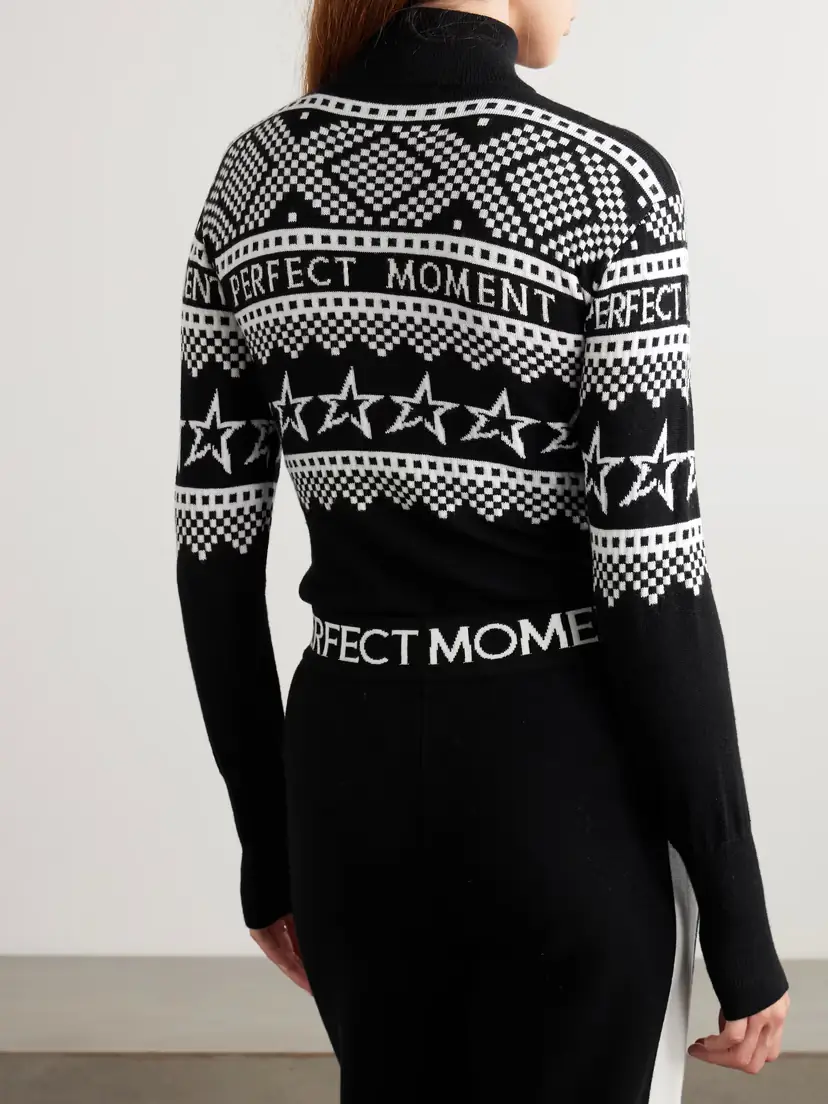 Perfect Moment Holiday Intarsia Merino Wool Bodysuit | Thumbnail 3