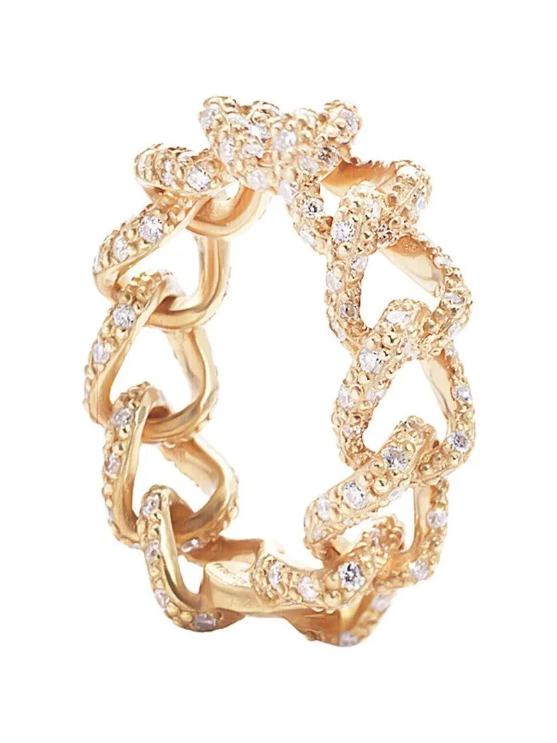 Diamond Link Design Ring