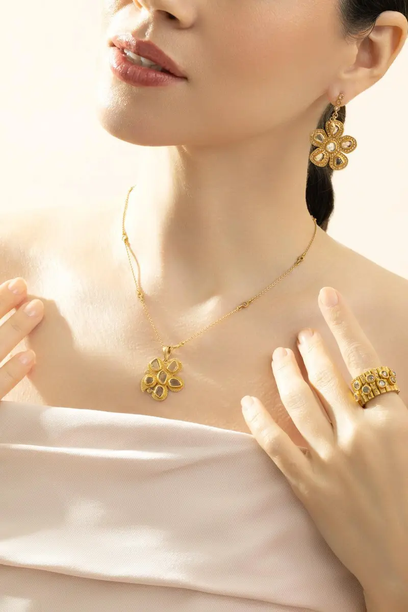 Coomi Diamond Rose Cut Chain Necklace | Thumbnail 3