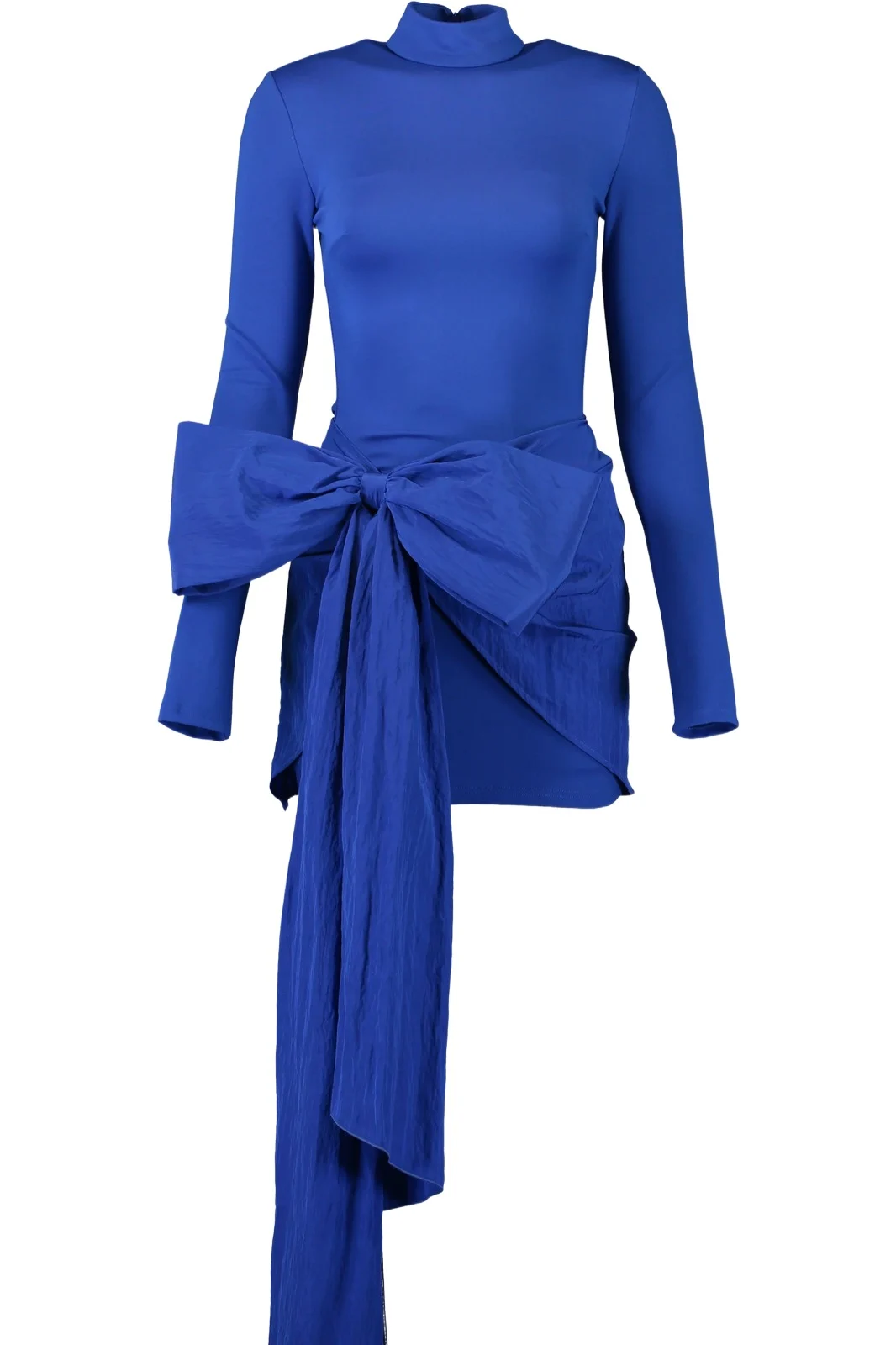 Long Sleeve Bow Detail Mini Dress Long Sleeve Bow Detail Mini Dress
