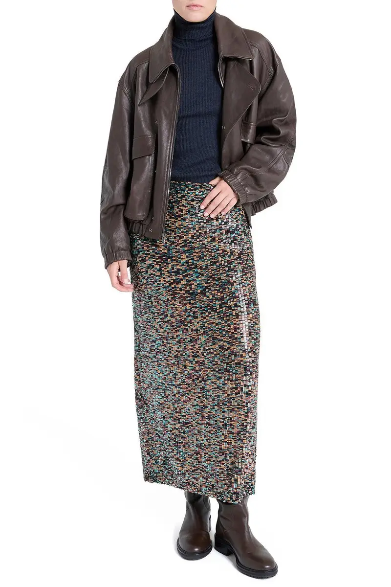 TWP Sylkie Skirt - Dark Chocolate | Thumbnail 2