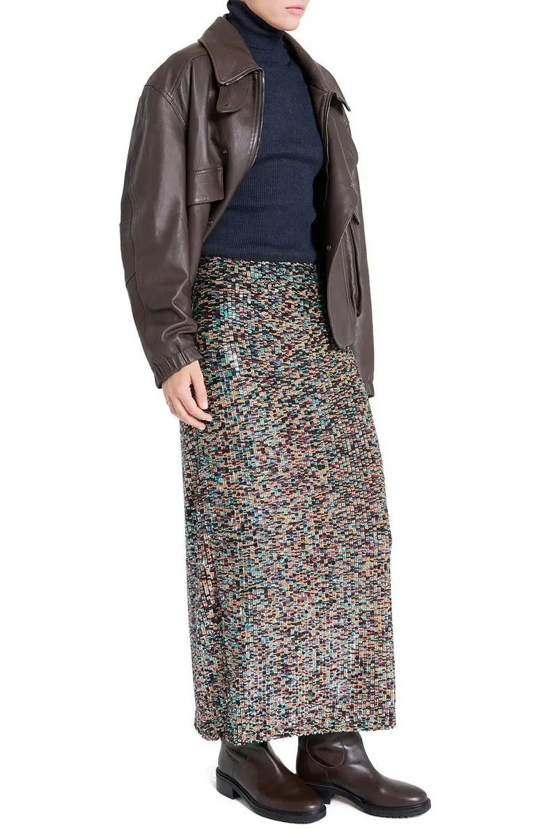 TWP Sylkie Skirt - Dark Chocolate | Thumbnail 3