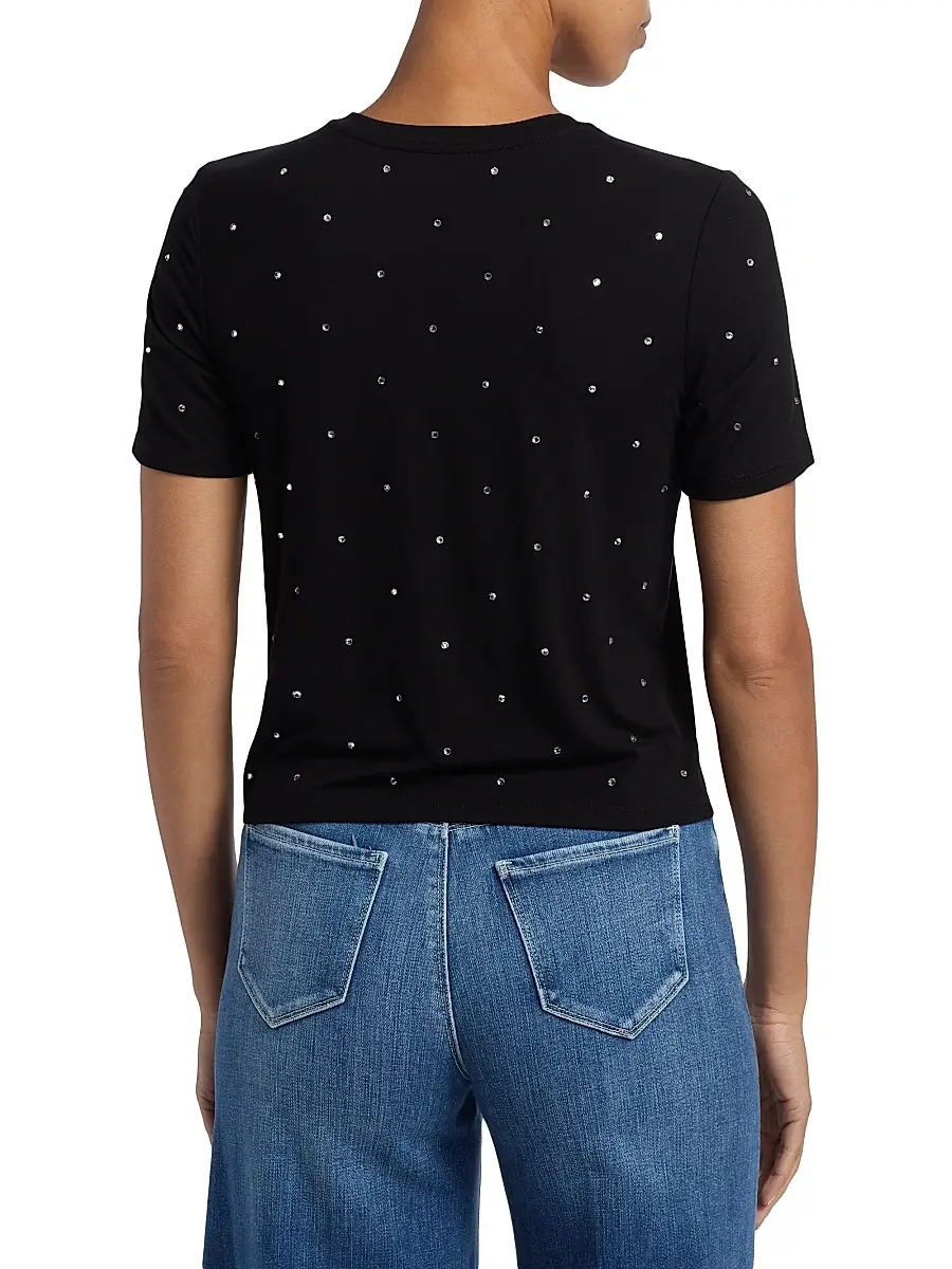 L'Agence Women's Stormy Embellished T-Shirt | Thumbnail 5 L'Agence Women's Stormy Embellished T-Shirt | Thumbnail 5