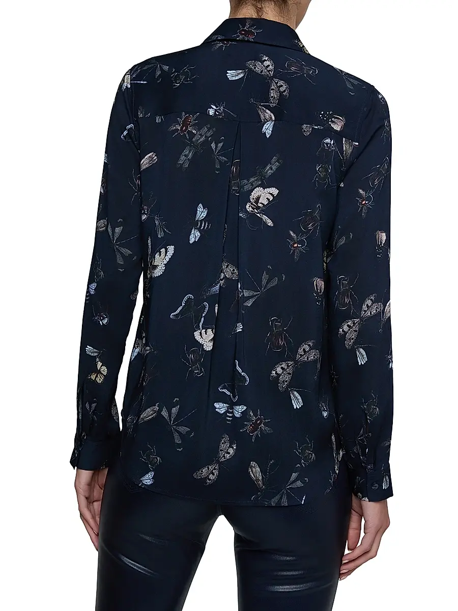 L'Agence Women's Holly Butterfly-Print Blouse | Thumbnail 5 L'Agence Women's Holly Butterfly-Print Blouse | Thumbnail 5