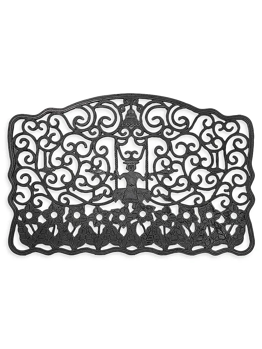 MacKenzie-Childs Mrs. Powers Rubber Door Mat | Image 1 MacKenzie-Childs Mrs. Powers Rubber Door Mat | Image 1