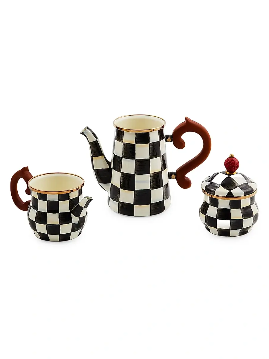 MacKenzie-Childs Courtly Check Stackable Coffee Set | Thumbnail 2