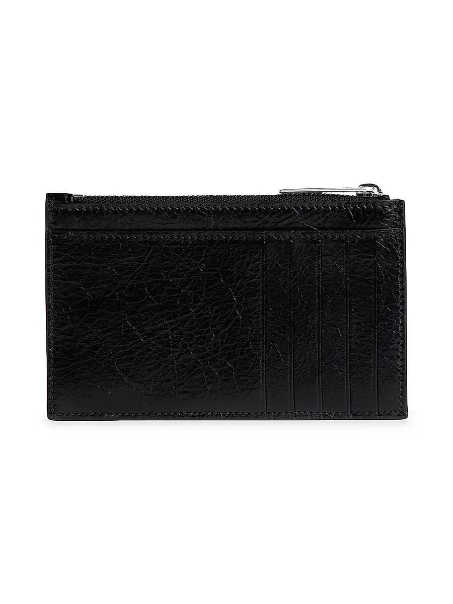 Balenciaga Men's Monaco Long Coin And Card Holder - Black | Thumbnail 2 Balenciaga Men's Monaco Long Coin And Card Holder - Black | Thumbnail 2