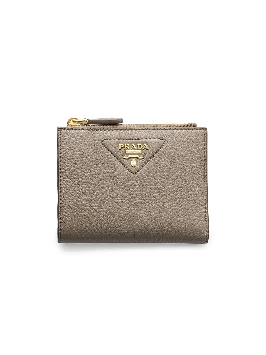 Prada Women's Leather Wallet - Grey | Image 1 Prada Women's Leather Wallet - Grey | Image 1