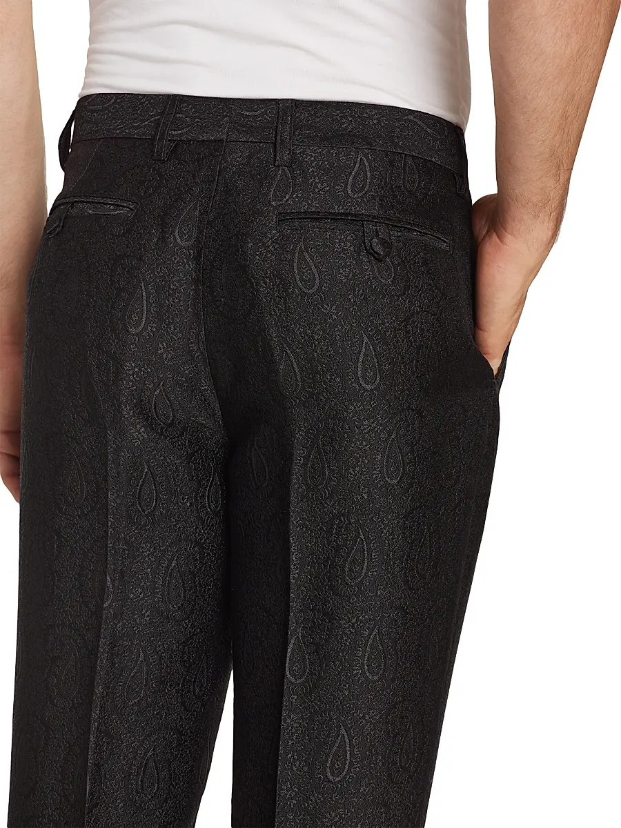 Etro Men's Roma All-Over Paisley Evening Trousers | Thumbnail 6 Etro Men's Roma All-Over Paisley Evening Trousers | Thumbnail 6