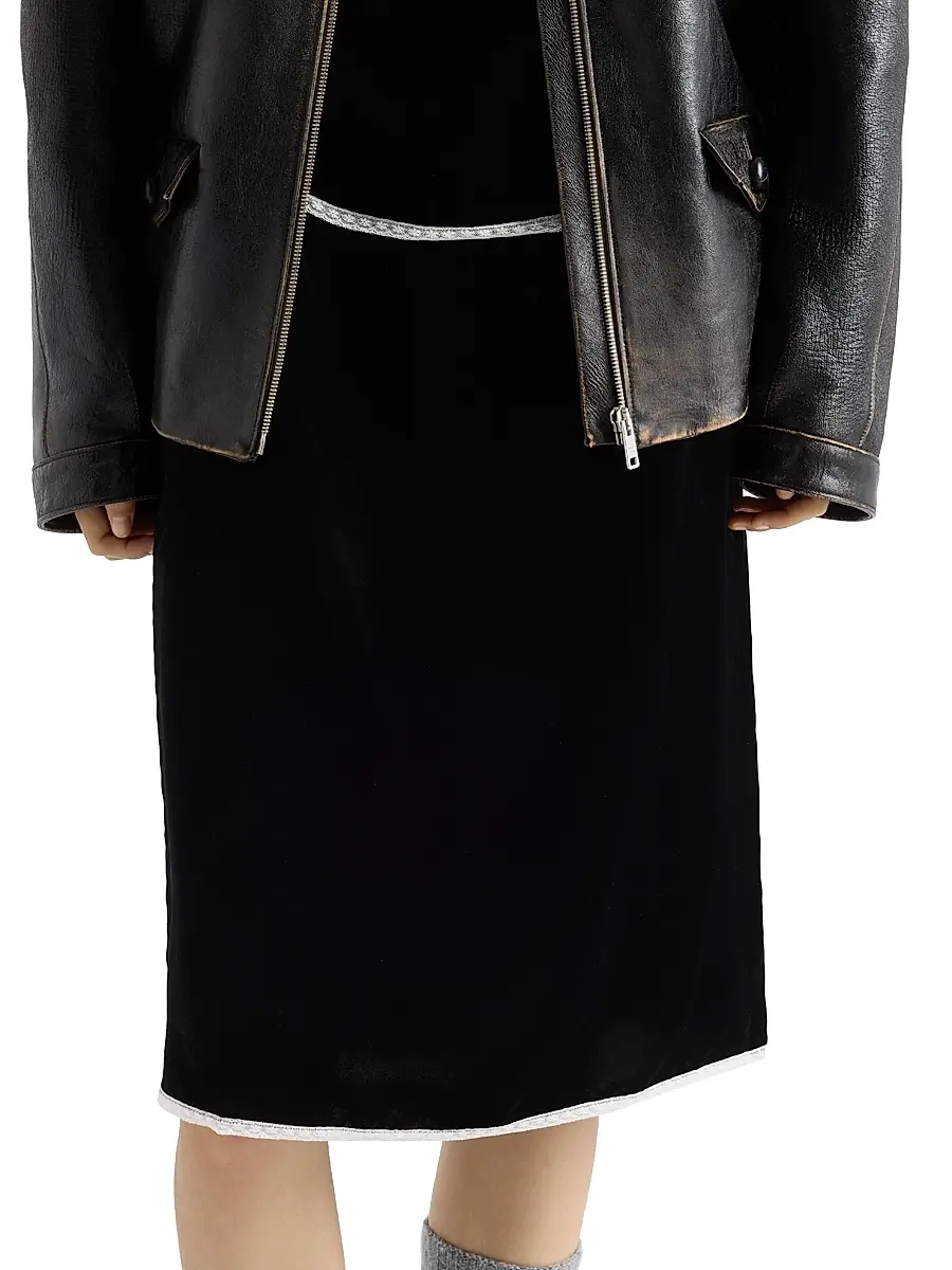 Prada Women's Velvet Underskirt | Thumbnail 2 Prada Women's Velvet Underskirt | Thumbnail 2