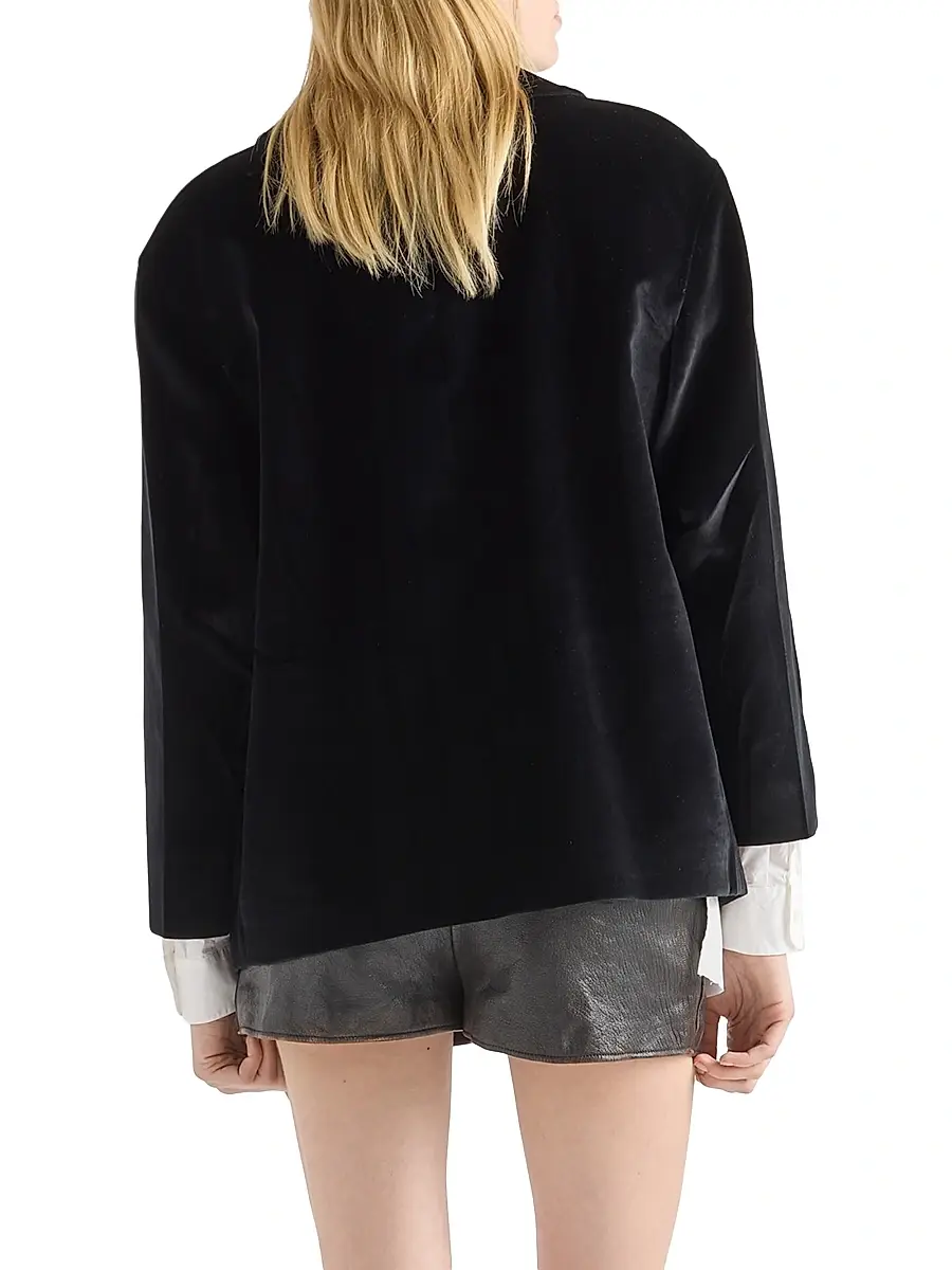 Prada Women's Single-Breasted Caban Jacket - Black | Thumbnail 3