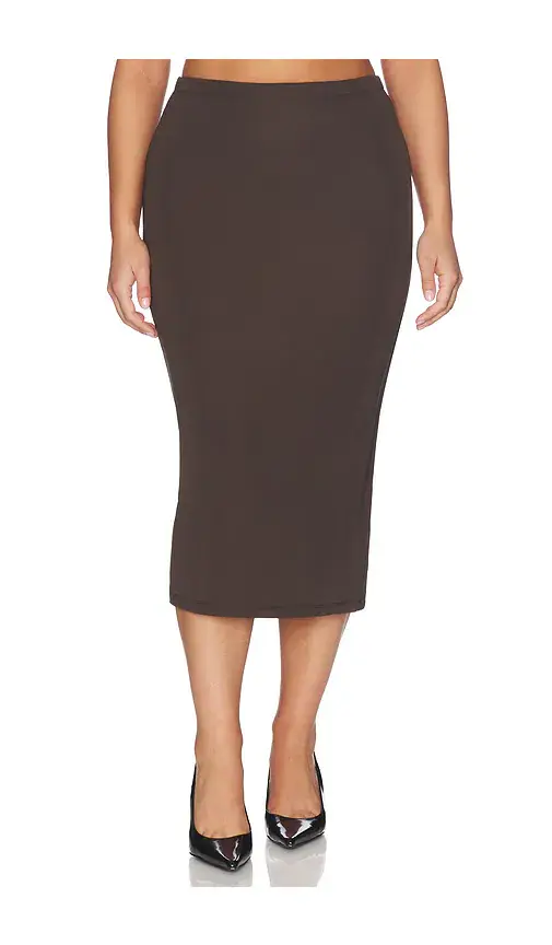 GOOD AMERICAN Matte Jersey Midi Pencil Skirt | Thumbnail 2 GOOD AMERICAN Matte Jersey Midi Pencil Skirt | Thumbnail 2